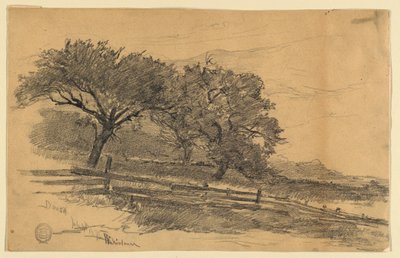 Paysage à Dorset, Vermont - Walter Shirlaw