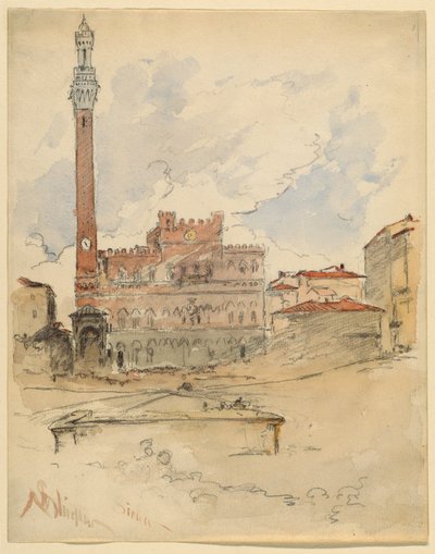 Palazzo Pubblico, Sienne - Walter Shirlaw
