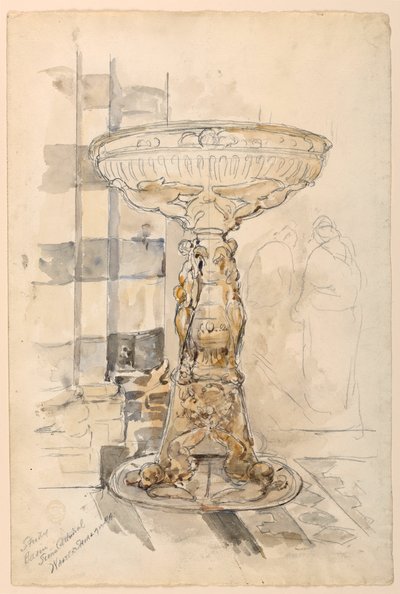 Étude de bassin, cathédrale de Sienne - Walter Shirlaw