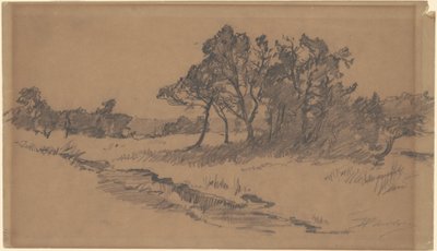 Arbres dans un champ - Walter Shirlaw