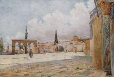 Porche sud de la mosquée et chaire d