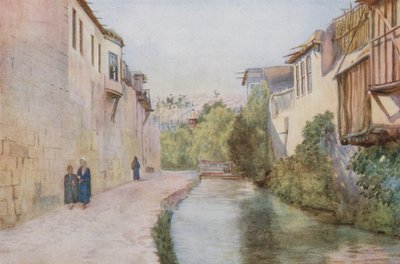 Murs de la ville et rivière Barada, Damas - Walter Spencer Stanhope Tyrwhitt