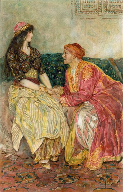 Les Mille et Une Nuits : La princesse expliqua tout ce qui lui était arrivé - Walter Stanley Paget