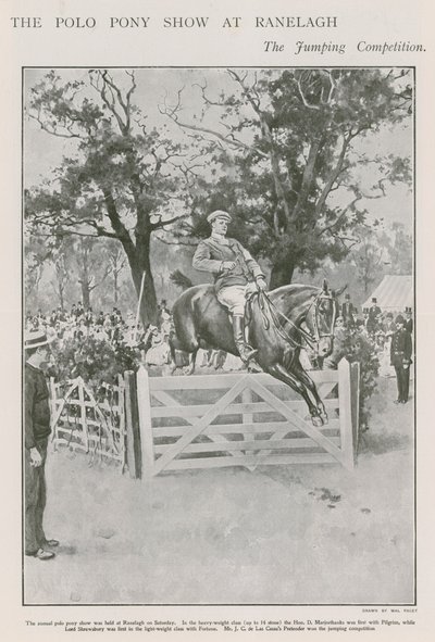 Le spectacle de poney polo à Ranelagh, la compétition de saut - Walter Stanley Paget