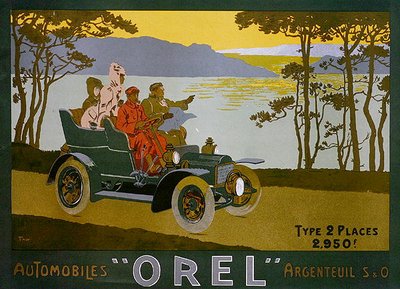 Publicité pour les voitures Orel - Walter Thor