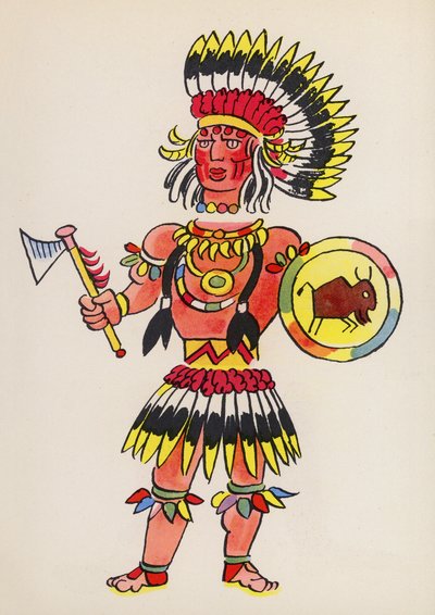 Figures des livres pour enfants : Le Dernier des Mohicans - Walter Trier