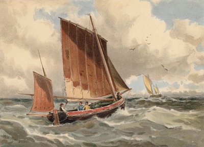 Lougre français en mer - Walter William May