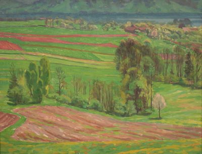 Paysage du lac Attersee au printemps - Walther Gamerith
