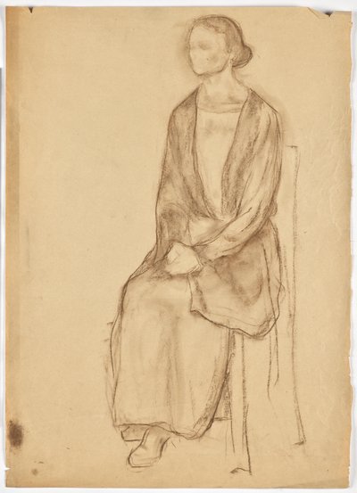 Dame assise sur une chaise - Walther Gamerith