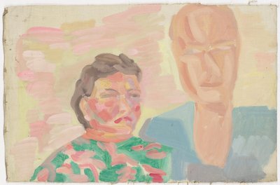 Double portrait (étude) - Walther Gamerith
