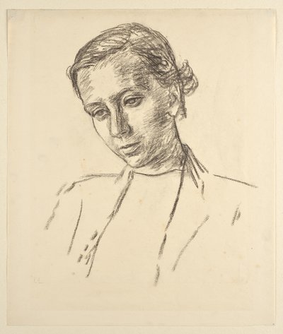 Portrait de jeune fille - Walther Gamerith