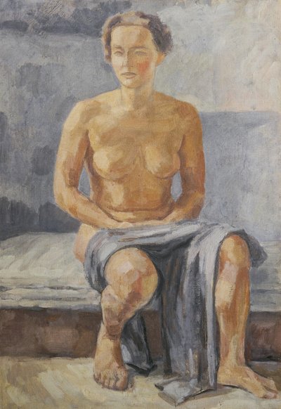 Nu féminin assis - Walther Gamerith