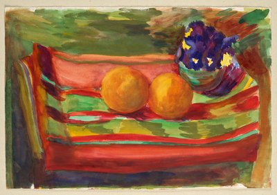 Nature morte aux oranges et aux fleurs - Walther Gamerith