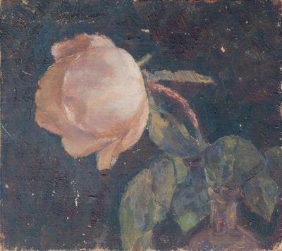 Vase avec rose - Walther Gamerith