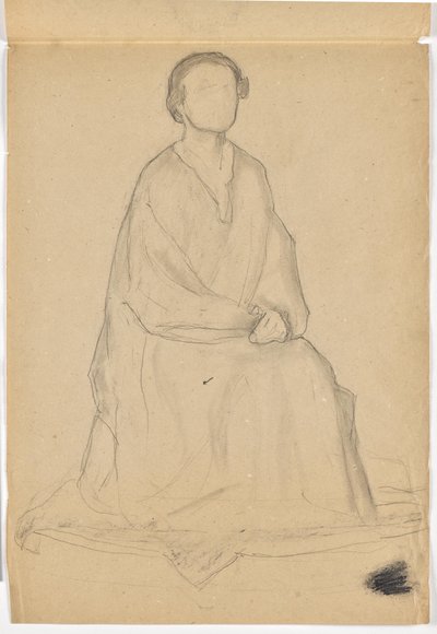 Deux études pour portrait en pied - Walther Gamerith