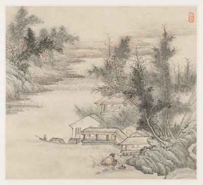 Album de paysages : Feuille 2, 1677 - Wang Gai