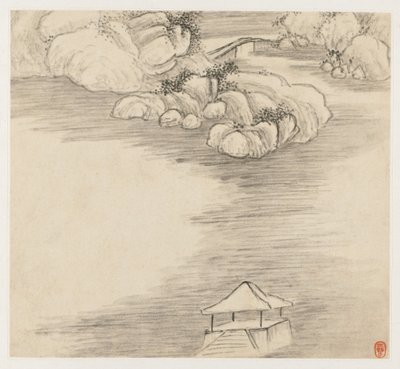 Album de paysages: Feuille 3 - Wang Gai