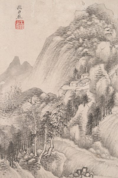Paysage dans le style de divers maîtres anciens : Paysage après Juran (actif au 10ème siècle) - Wang Jian