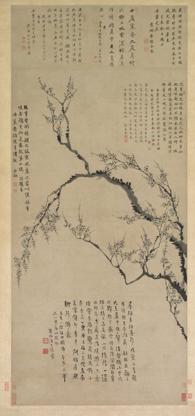 Fleurs de prunier, 1747 - Wang Shishen