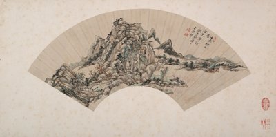 Paysage dans le style de Huang Gongwang - Wang Yuanqi