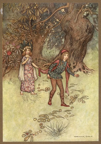 Nennillo et Nennella dans la forêt, de Nennillo et Nennella - Warwick Goble