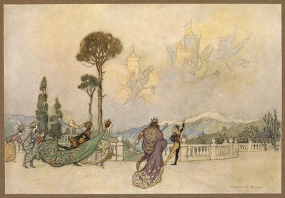 Les Châteaux dans les airs, du Dragon - Warwick Goble