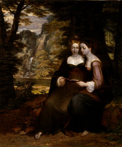 Hermia et Helena, avant 1818 - Washington Allston