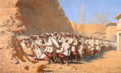 Aux murs de la forteresse. / Épisode de la défense de F - Wassili W. Werestschagin