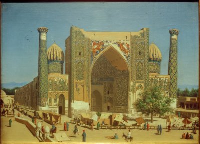 Madrasa Chir-Dor sur la place du Registan à Samarkand - Wassili W. Werestschagin