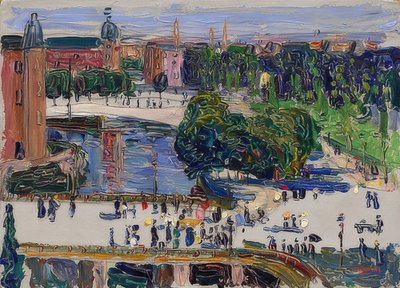 Amsterdam - Vue depuis la fenêtre. 1904 - Wassily Kandinsky