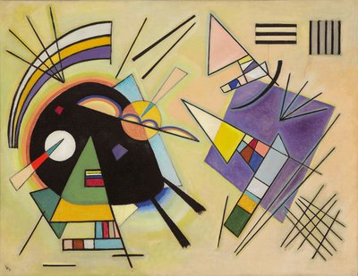 Noir et violet - Wassily Kandinsky
