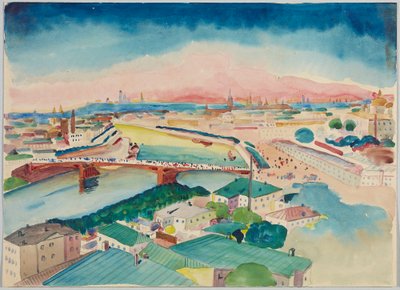 Vue de Moscou - Wassily Kandinsky