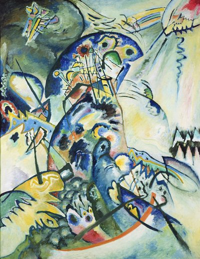 Peigne bleu, 1917 - Wassily Kandinsky