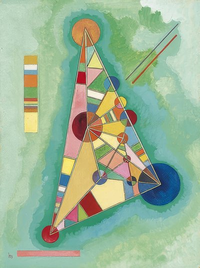 Coloré dans le triangle - Wassily Kandinsky