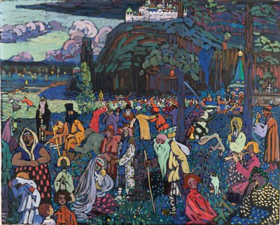 Vie colorée (Vie bigarrée) 1907 - Wassily Kandinsky