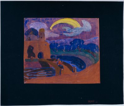 La comète (Cavalier nocturne ?) - Wassily Kandinsky