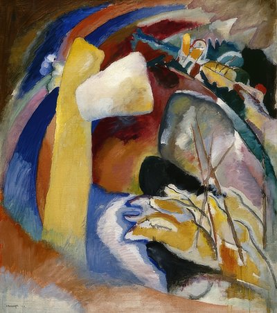 Esquisse pour une image avec forme blanche - Wassily Kandinsky