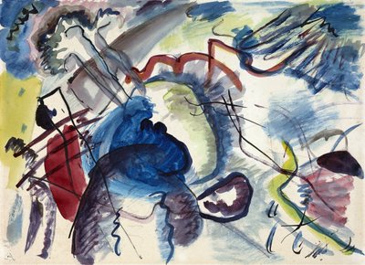 Esquisse pour Peinture à Bordure Blanche - Wassily Kandinsky