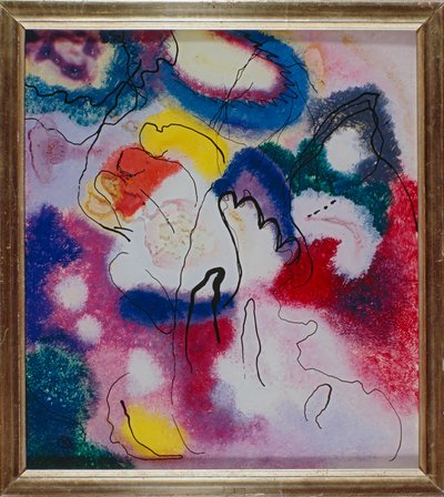 Vitrail avec tache rouge - Wassily Kandinsky