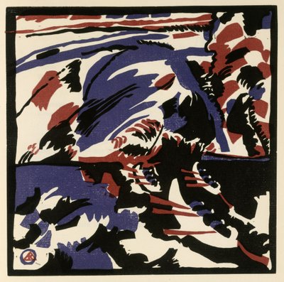 Kahnfahrt (Blatt 28 aus: "Klänge") - Wassily Kandinsky