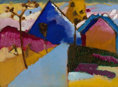 Kochel, rue droite, 1909 - Wassily Kandinsky