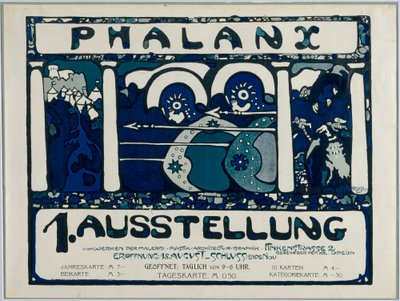 Affiche pour la première exposition de la Phalanx - Wassily Kandinsky