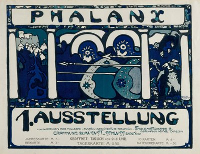 Affiche pour la 1ère exposition de la Phalanx - Wassily Kandinsky