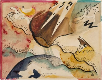 Paysage de Pluie - Wassily Kandinsky