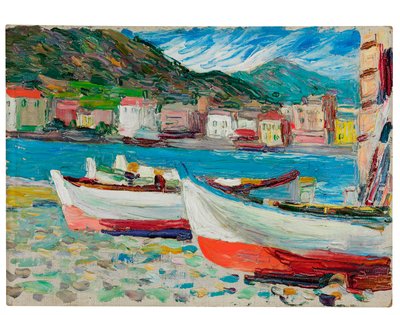 Rapallo, bateaux - Wassily Kandinsky