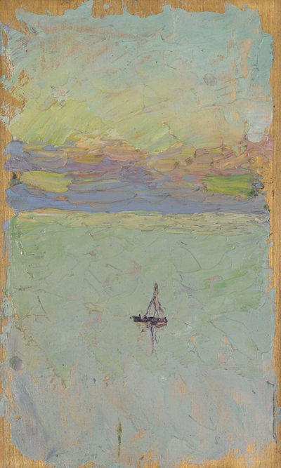 Voilier sur la mer - Wassily Kandinsky