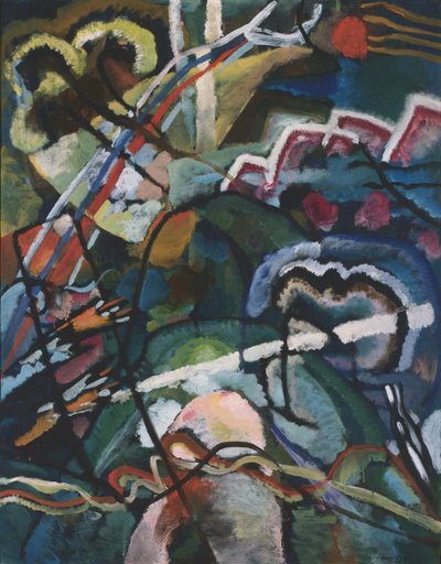 Esquisse I pour Peinture avec Bordure Blanche, 1913 - Wassily Kandinsky