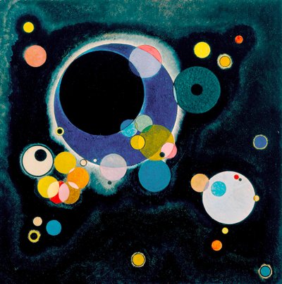 Esquisse pour plusieurs cercles - Wassily Kandinsky