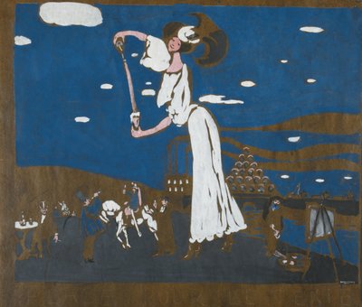 Esquisse pour une affiche pour une brasserie française, 1906-1907 - Wassily Kandinsky