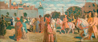 Esquisse pour dimanche (ancien russe) - Wassily Kandinsky